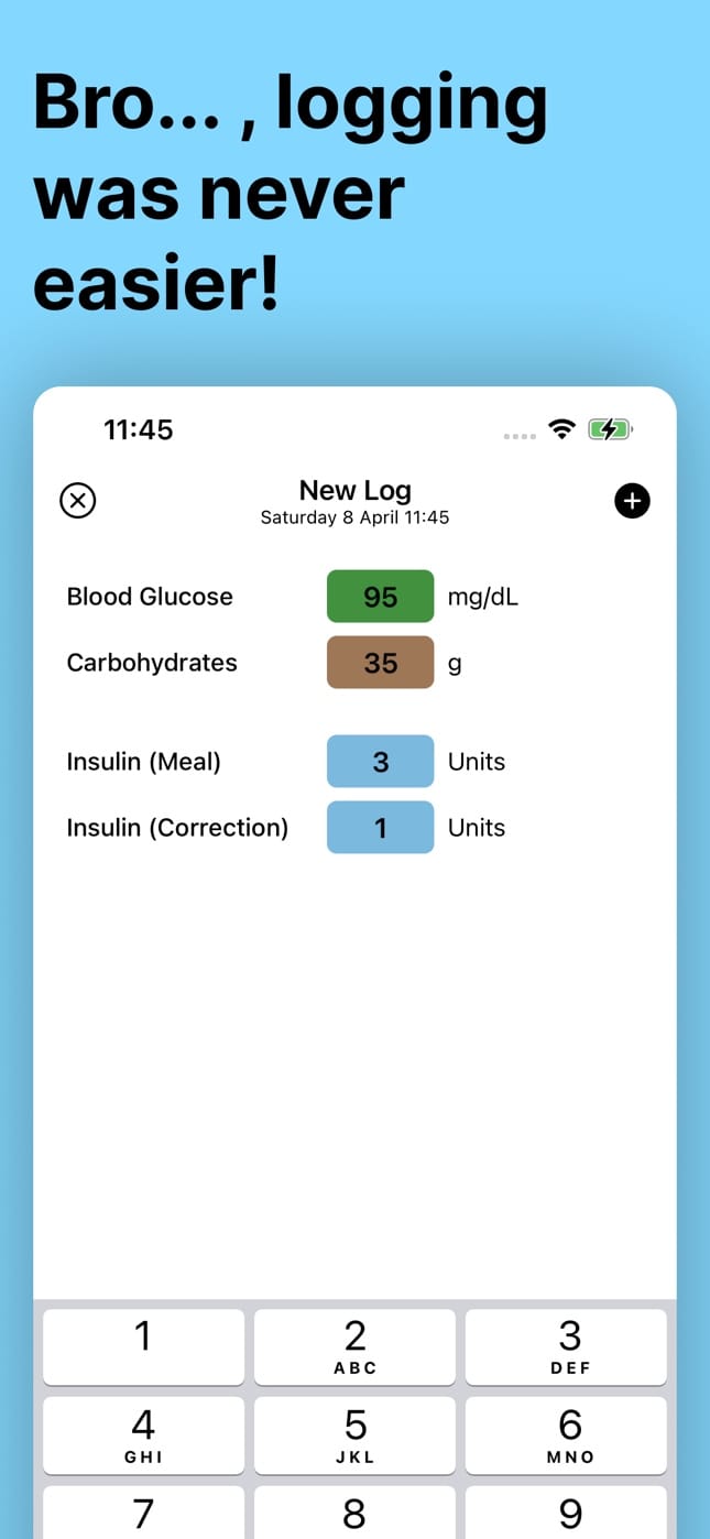 Diabetes Diary Plus - Track blood sugar levels easily